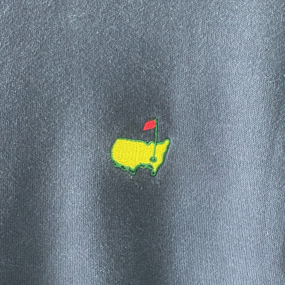 Masters Collection Sweatshirt Mens Medium Navy 100% Pima Cotton Crewneck Golf - Picture 3 of 7